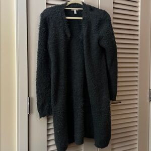 Leith teal sweater cardigan / duster (size S)